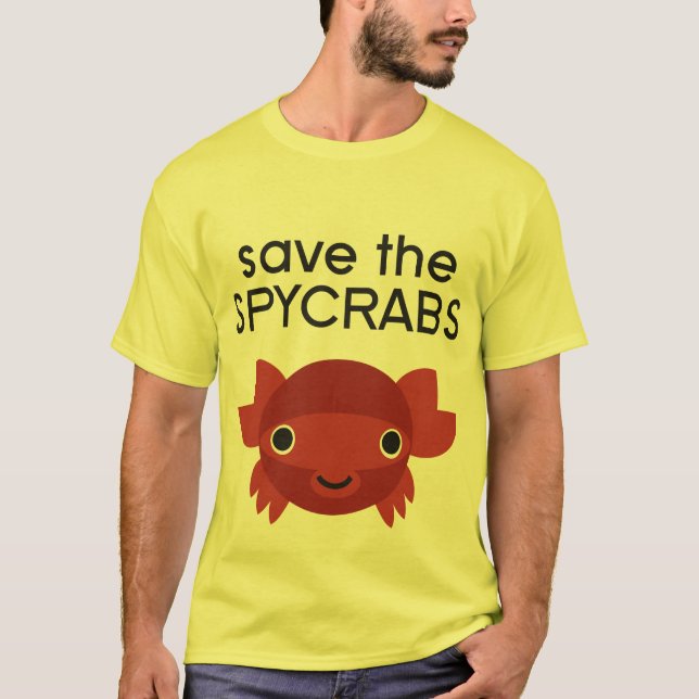 T-shirt Spycrab ROUGE (Devant)