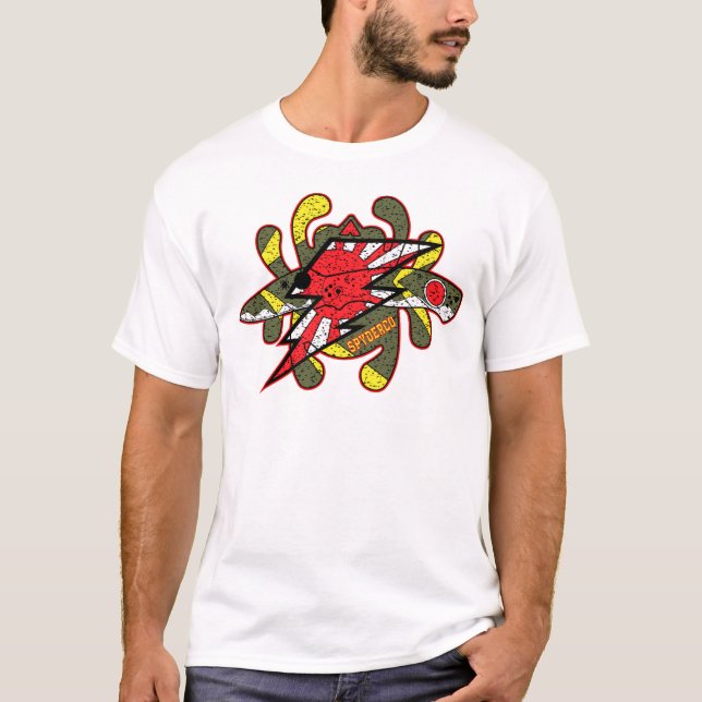 T-shirt Spyderco couteaux Kamikaze Zero  (Devant)