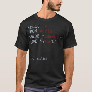 T-shirt SQL No Results Code 