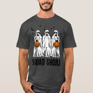 T-shirt Squad Boo Ghoul Citrouille Saison Éffrayante Corre