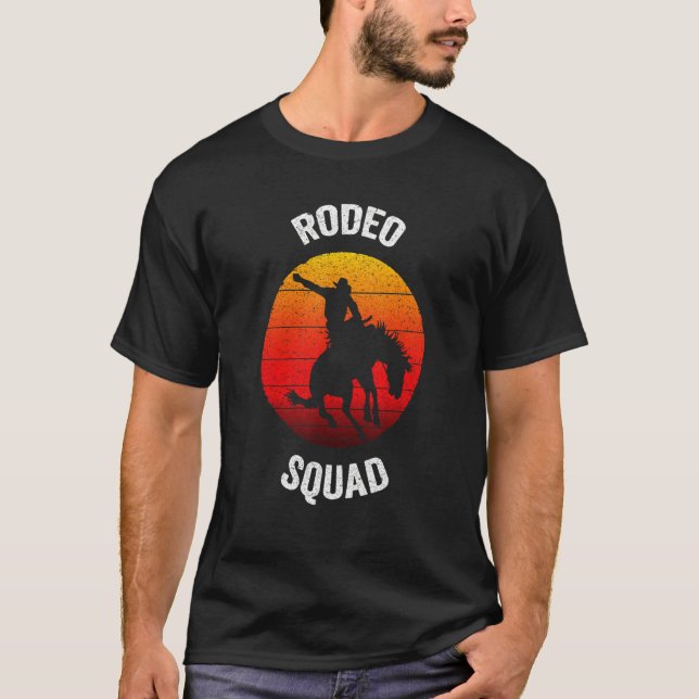 T-shirt Squad Bull Horse Équitation (Devant)