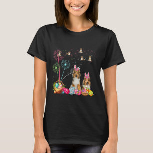 T-shirt Squad Easter Couple Bunny Shelts Dandelions Chasse