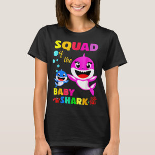 T-shirt Squad Shark Squad Shark Famille de requins Fête de