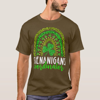 T-shirt Squad Shenanigans Léopard Irlandais Arc-en-Ciel St