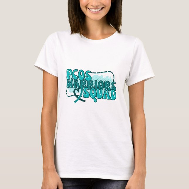 T-shirt SQUAD WARRIORS SQUAD Syndrome polykystique d'Ovéra (Devant)
