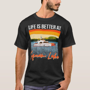 T-shirt Squam Lake La Vie Du Lac Est Meilleure Au Lac Bo