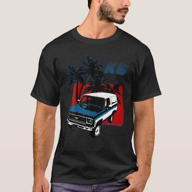 T-shirt Squarebody Camion Carré Corps ramassage rond rond (Devant)