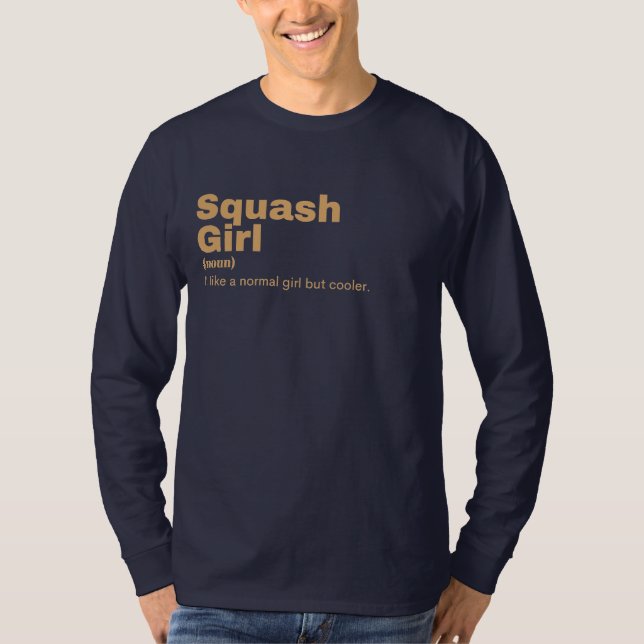 T-shirt Squash Girl - Squash (Devant)