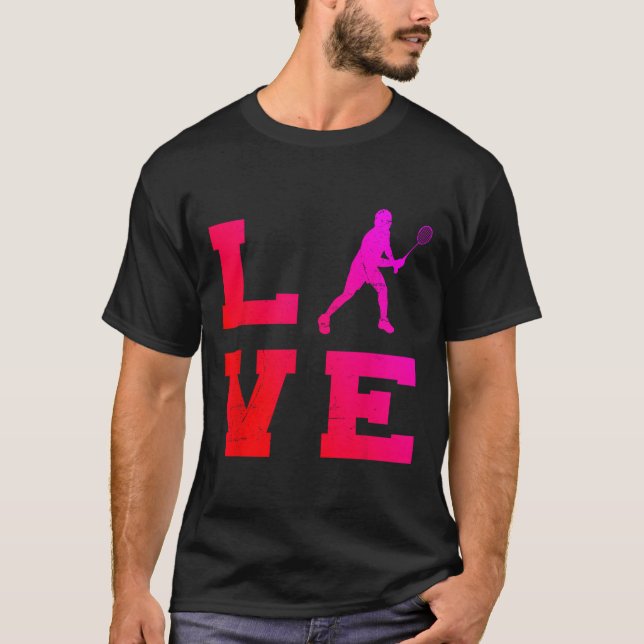 T-shirt Squash Hommes Badminton Navette Femmes  (Devant)