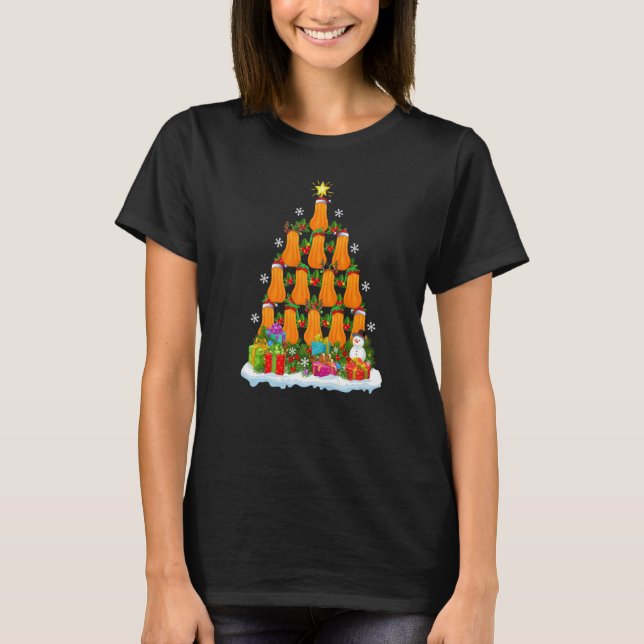 T-shirt Squash Xmas vacances squash sapin de Noël (Devant)