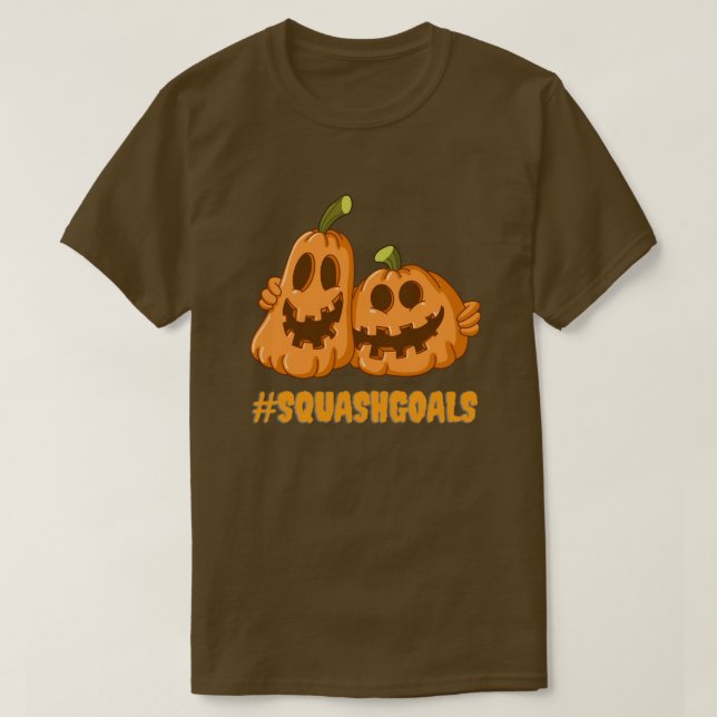 T-shirt #SquashGoals Halloween drôle (Design devant)