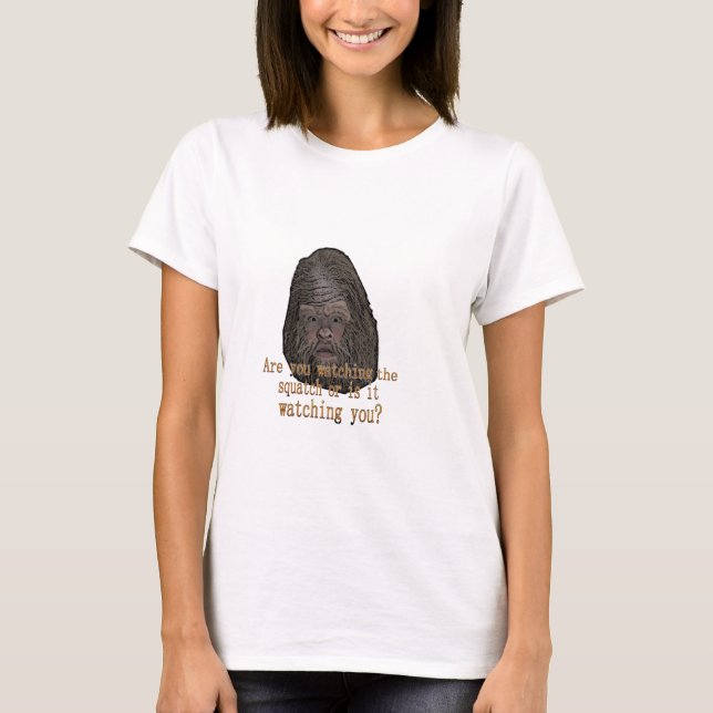 T-shirt squatch vous observant (Devant)