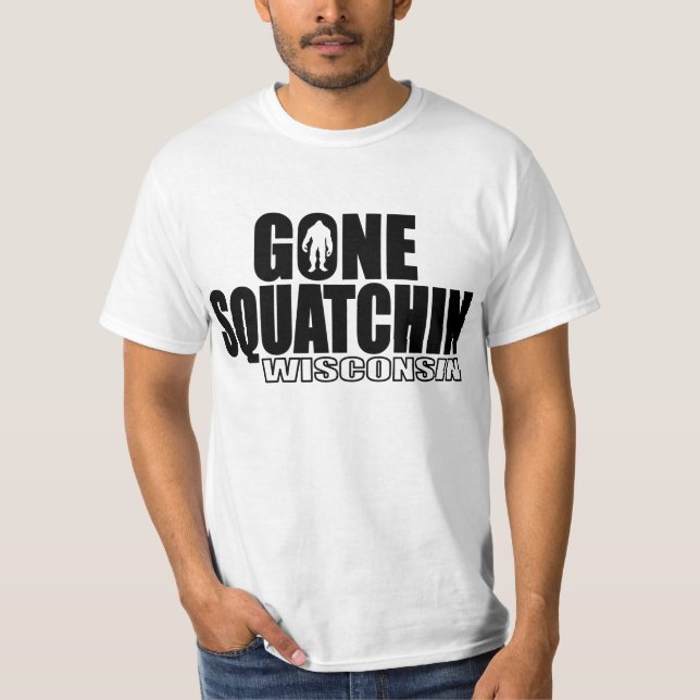 T-shirt Squatchin allé par WISCONSIN - Bobo original (Devant)