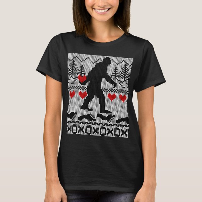 T-shirt Squatchin allé pour le style laid de Knit d'amour (Devant)