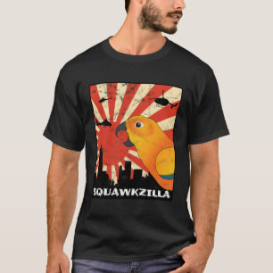 T-shirt Squawk Zilla Sun Conure Parrot Squawaii