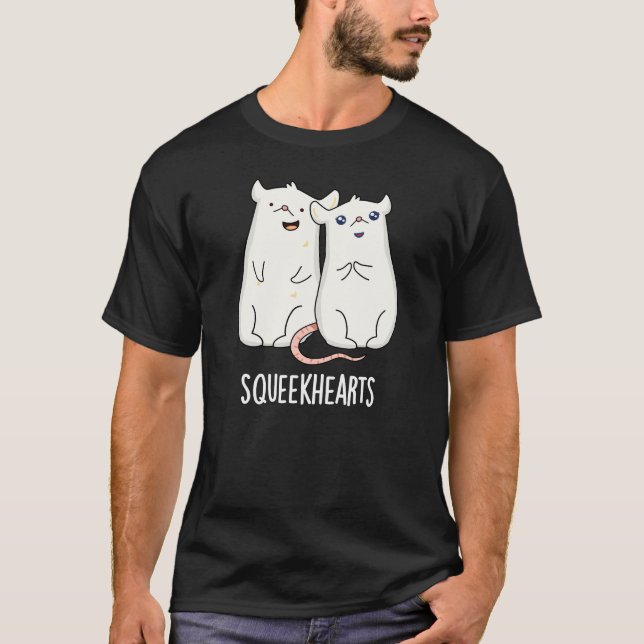 T-shirt Squeekhearts Funny Souse Sweetheart Pun Dark BG (Devant)