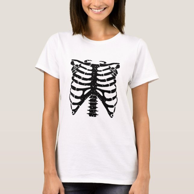 t-shirt squelette  (Devant)
