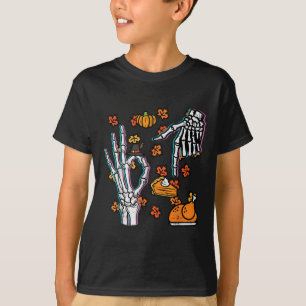 T-shirt Squelette 67 Mème Drôle de Thanksgiving 6 7 Garçon