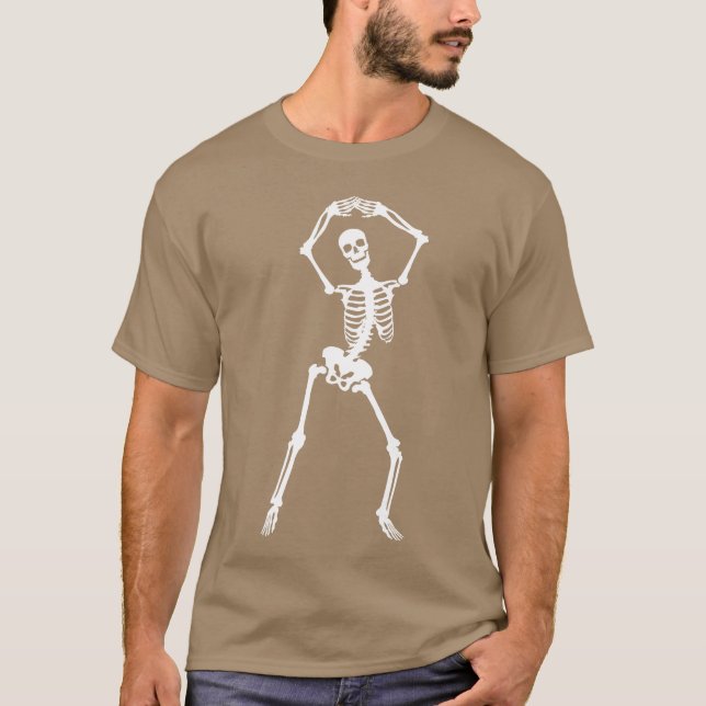 T-shirt Squelette Amour squelette ami charmant (Devant)