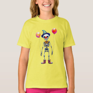 T-shirt Squelette avec ballons, Halloween, auteur Natasha