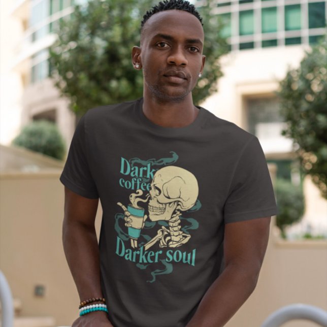 T-shirt Squelette Avec Café Cup (Créateur téléchargé)