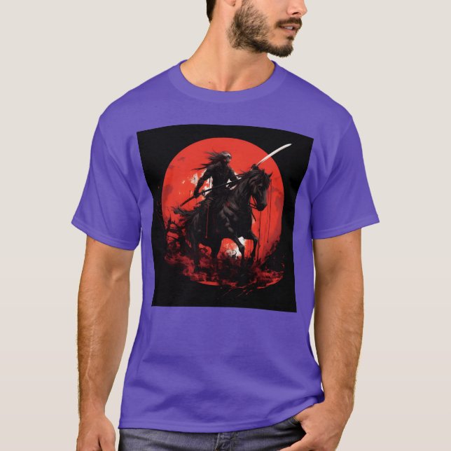 T-shirt Squelette cheval Squelette humain Cheval équitatio (Devant)