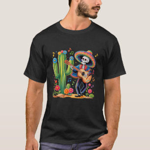 T-shirt Squelette Cinco De Mayo Fête Chemise Mexicaine Hom