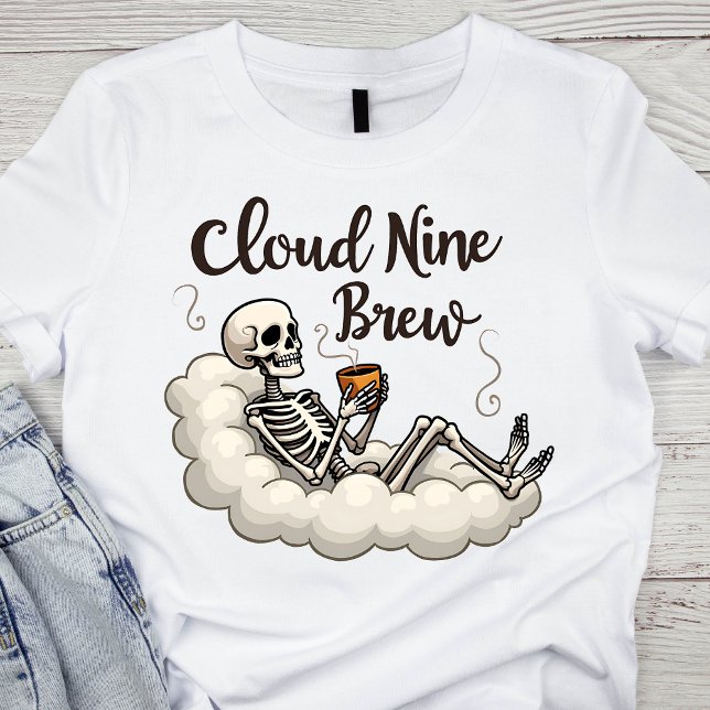 T-Shirt Squelette Cloud Nine Brew (Créateur téléchargé)