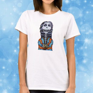 T-shirt Squelette Coloré et Joyeux de la Fête des Morts