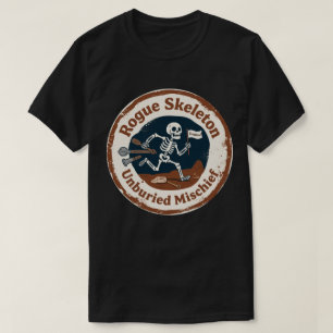 T-shirt Squelette courant avec humour sur les outils