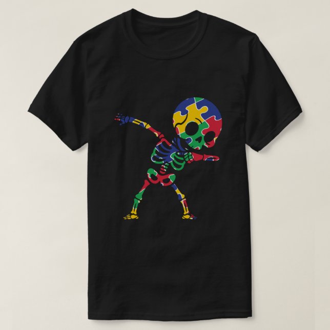 T-shirt Squelette Dabbin 'pour la chemise d'acceptation de (Design devant)