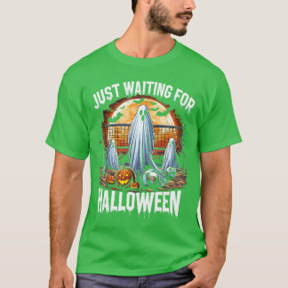 T-shirt Squelette d'ambiance effrayante qui attend juste H