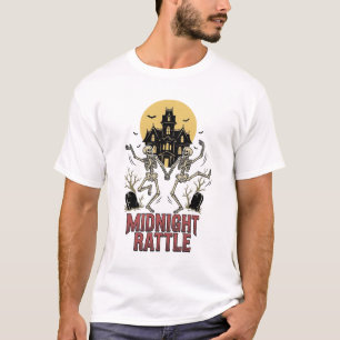 T-shirt Squelette dansant Halloween Manoir hanté Vintage G
