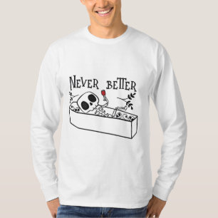 T-shirt Squelette de cercueil relaxant