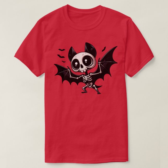 T-shirt Squelette de chaume mignonne (Design devant)