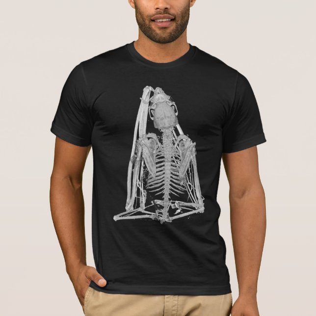 T-shirt Squelette de chauve-souris gothique (Devant)