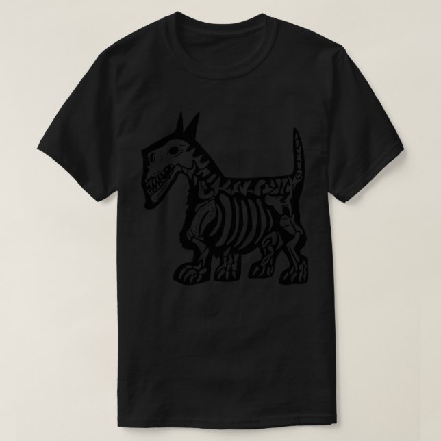 T-shirt Squelette de chiens (Design devant)