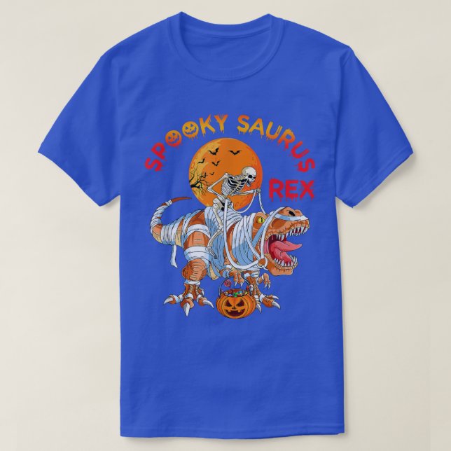 T-shirt Squelette de dinosaure T re effrayant, Saurus Éffr (Design devant)