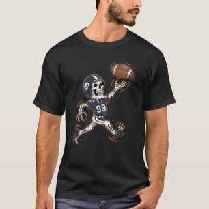T-shirt Squelette de football américain Football américain