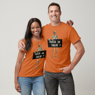 T-shirt Squelette de Halloween vintage Trick or Treat