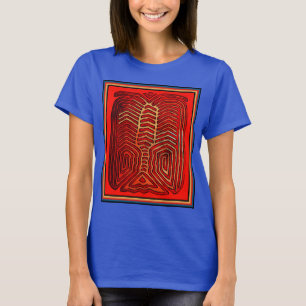 T-shirt Squelette de homard tribal indien Cuna