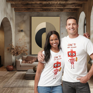 T-shirt Squelette de hot-dog drôle Ne peut pas. A eu fai