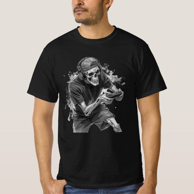 T-Shirt Squelette de Joueur (Devant)