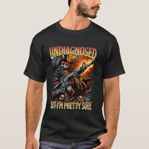 T-shirt Squelette de mème d'autisme Tisme Non diagnostiqué
