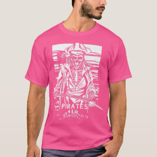T-shirt Squelette de pirate effrayant 