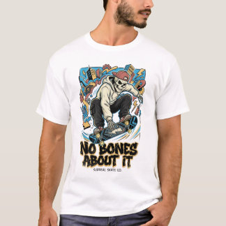 T-SHIRT SQUELETTE DE PLANCHE À ROULETTES