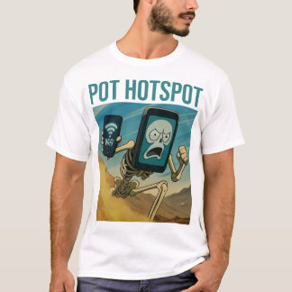 T-shirt Squelette de Point Chaud de Pot Épice Mème Chaos