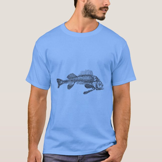 T-shirt Squelette de poisson (Devant)