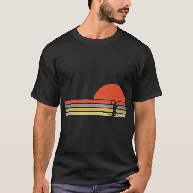 T-shirt Squelette de poisson accroché à l'été (Devant)