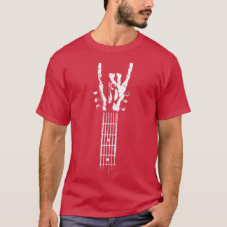 T-shirt Squelette de rock